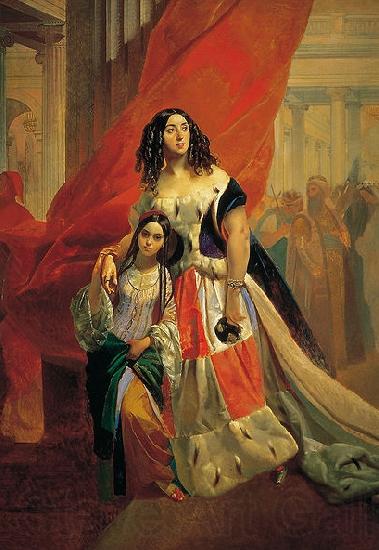 Karl Briullov Adopted Daughter Amazilia Paccini France oil painting art